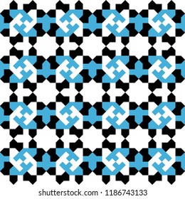 Morocco Seamless Pattern. Traditional Arabic Islamic Background. Mosque decoration element.
