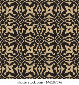 Morocco Seamless Pattern. Traditional Arabic Islamic Background. Mosque decoration element.