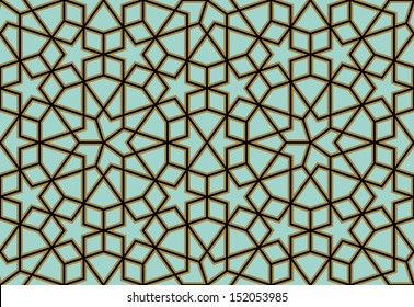 Morocco Seamless Pattern. Traditional Arabic Islamic Background. Mosque decoration element.