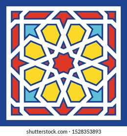 Morocco Seamless Pattern. Traditional Arabic Islamic Background. Mosque decoration element.