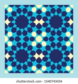 Morocco Seamless Pattern. Traditional Arabic Islamic Background. Mosque decoration element.