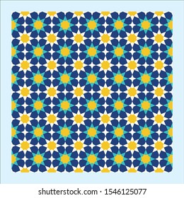 Morocco Seamless Pattern. Traditional Arabic Islamic Background. Mosque decoration element.