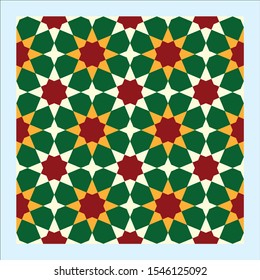Morocco Seamless Pattern. Traditional Arabic Islamic Background. Mosque decoration element.