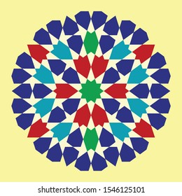 Morocco Seamless Pattern. Traditional Arabic Islamic Background. Mosque decoration element.