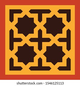 Morocco Seamless Pattern. Traditional Arabic Islamic Background. Mosque decoration element.