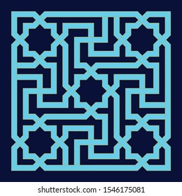Morocco Seamless Pattern. Traditional Arabic Islamic Background. Mosque decoration element.