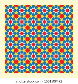 Morocco Seamless Pattern. Traditional Arabic Islamic Background. Mosque decoration element.