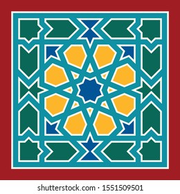 Morocco Seamless Pattern. Traditional Arabic Islamic Background. Mosque decoration element.
