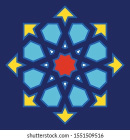Morocco Seamless Pattern. Traditional Arabic Islamic Background. Mosque decoration element.