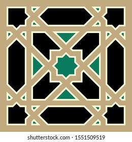 Morocco Seamless Pattern. Traditional Arabic Islamic Background. Mosque decoration element.