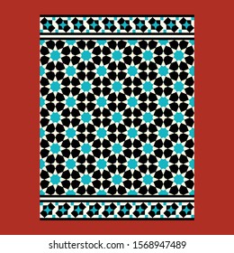 Morocco Seamless Pattern. Traditional Arabic Islamic Background. Mosque decoration element.