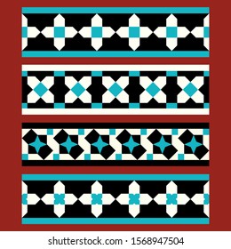 Morocco Seamless Pattern. Traditional Arabic Islamic Background. Mosque decoration element.
