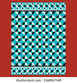Morocco Seamless Pattern. Traditional Arabic Islamic Background. Mosque decoration element.