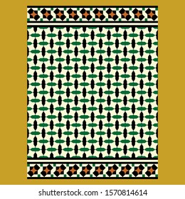 Morocco Seamless Pattern. Traditional Arabic Islamic Background. Mosque decoration element.