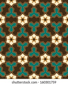 Morocco Seamless Pattern. Traditional Arabic Islamic Background. Mosque decoration element.