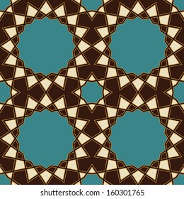 Morocco Seamless Pattern. Traditional Arabic Islamic Background. Mosque decoration element.