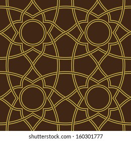 Morocco Seamless Pattern. Traditional Arabic Islamic Background. Mosque decoration element.