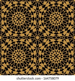 Morocco Seamless Pattern. Traditional Arabic Islamic Background. Mosque decoration element.