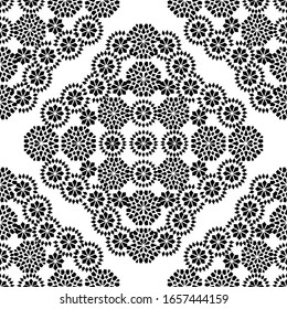  Marokko Nahtloses Muster. Traditioneller arabisch-islamischer Hintergrund. Moschee Dekorationselement. Monochrome ethnische Motive. Vecor