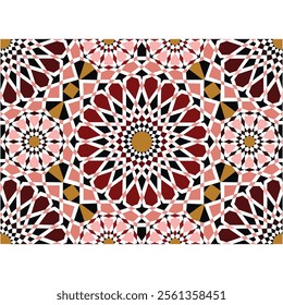 Morocco Seamless Pattern. Traditional Arabic Islamic Background. Mosque decoration element.