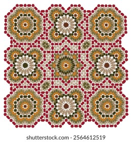 Morocco Seamless Pattern. Traditional Arabic Islamic Background. Mosque decoration element.