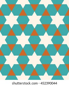 Morocco Seamless Pattern. Traditional Arabic Islamic Background. Mosque decoration element.