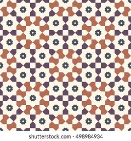 Morocco Seamless Pattern. Traditional Arabic Islamic Background. Mosque decoration element.