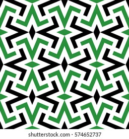 Morocco Seamless Pattern. Traditional Arabic Islamic Background. Mosque decoration element.