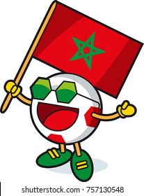 Morocco soccer ball mascot