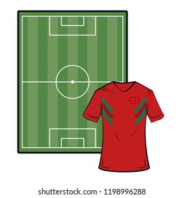 Morocco soccer tshirt