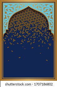 Morocco template based on traditional islamic floral design. 