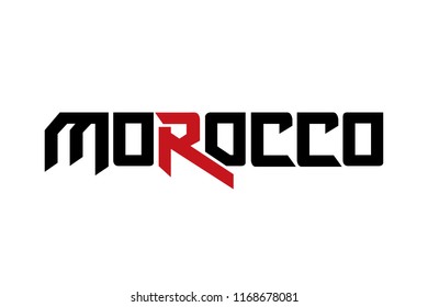 Morocco typography design vector, for t-shirt, poster and other uses
