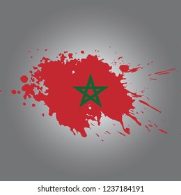 Morocco Vector paint stain