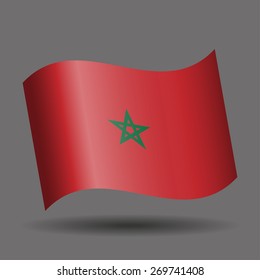 Morocco waving flag