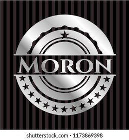 Moron silver shiny emblem