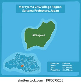 Moroyama City or Village Region Saitama Prefecture Map Japan