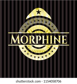 Morphine gold emblem or badge