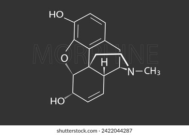 Morphine  molecular skeletal chemical formula