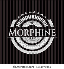 Morphine silver shiny emblem