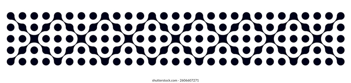 Morphing metaball connect pattern with tech blobs. Abstract fluid dots and organic shapes. Flat vector illustration isolated on white background.