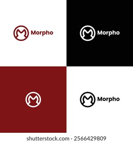 "Morpho - A Sleek and Modern Logo Design Featuring an Abstract Circular Lettermark, Ideal for Creative Branding, Corporate Identities, and Innovative Business Solutions"

