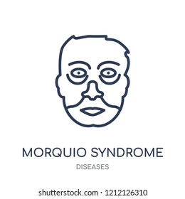 Morquio Syndrome icon. Morquio Syndrome linear symbol design from Diseases collection. Simple outline element vector illustration on white background.