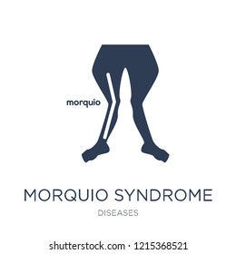 Morquio Syndrome icon. Trendy flat vector Morquio Syndrome icon on white background from Diseases collection, vector illustration can be use for web and mobile, eps10