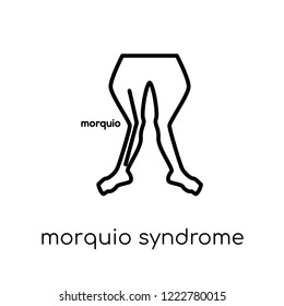 Morquio Syndrome icon. Trendy modern flat linear vector Morquio Syndrome icon on white background from thin line Diseases collection, editable outline stroke vector illustration