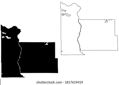 Condado de Morrison, Minnesota (condado de los EE.UU., Estados Unidos de América, EE.UU., EE.UU.) mapa de ilustración vectorial, dibujo de garabatos Mapa de Morrison