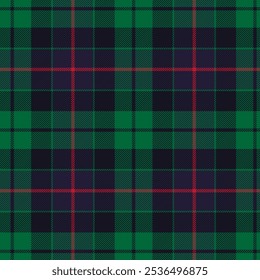 Morrison Green Hunting Modern Tartan Plaid Texture Pattern para textiles, estampado de tela, fondo y Fondo de pantalla. Diseño de Vector sin costuras.