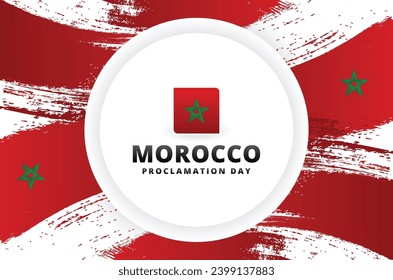 Diseño de fondo del Día de Proclamación de Morroco