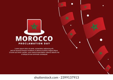 Morroco Proclamation Day Background Design