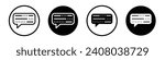 Morse code icon set. Telegraph key code texture vector symbol in a black filled and outlined style. Morse abstract code sign.