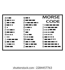 morse code icon symbol vector